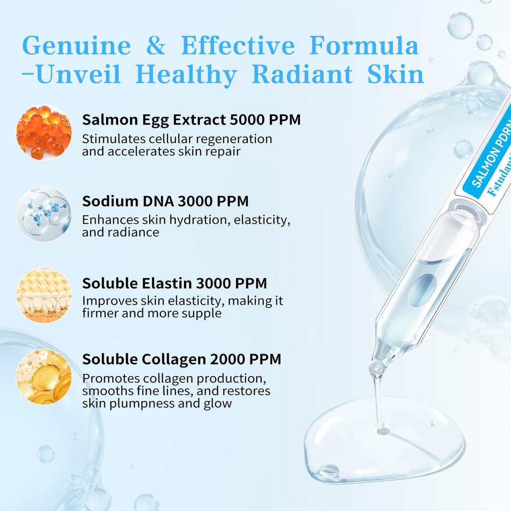 Dujoju ampoule being opened and dispensed onto fingertip for precise application benefit
