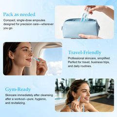 Dujoju before and after concept image illustrating improved skin texture and radiance benefit