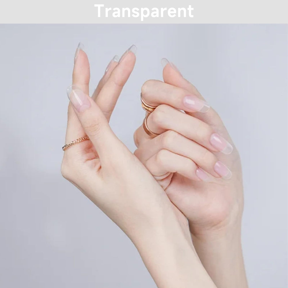 DUKASOU gel strips curing under UV lamp demonstrating fast salon-quality set