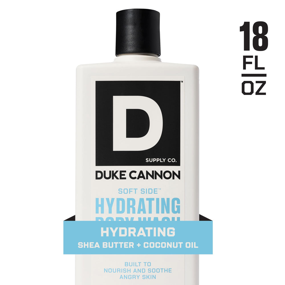 Duke Cannon gel texture pouring to show moisturizing formula benefit