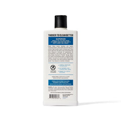 Duke Cannon label closeup highlighting ingredients and Superior scent notes for clarity