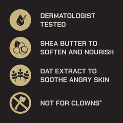 Duke Cannon label and ingredient list emphasizing clean formula benefit