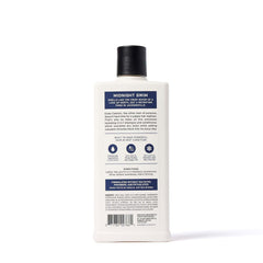 Duke Cannon bottle next to ruler showing 14 fl oz size and travel convenience
