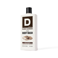 Duke Cannon Old Glory tobacco leaf and leather scent evoking warmth