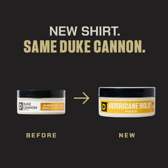 Hand scooping Duke Cannon pomade demonstrating easy application and controlled distribution