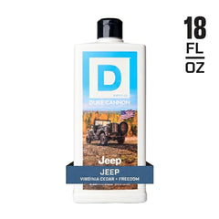 Duke Cannon pouring gel into hand in shower illustrating easy lather and head-to-toe cleaning power