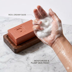 Duke Cannon soap producing thick lather demonstrating effective cleaning power