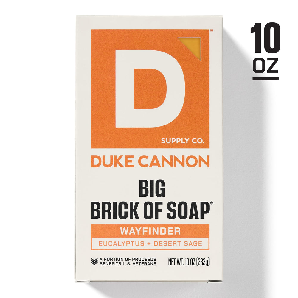 Duke Cannon ingredient label close-up showing made in USA materials and ingredient transparency