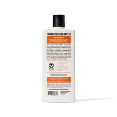 Man using Duke Cannon body wash in shower demonstrating deep clean after activity