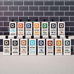 Duke Cannon bottle styled as a gift showing ready-to-gift presentation and rugged appeal