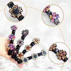 Dulier close-up rhinestone detail sparkling for added elegance