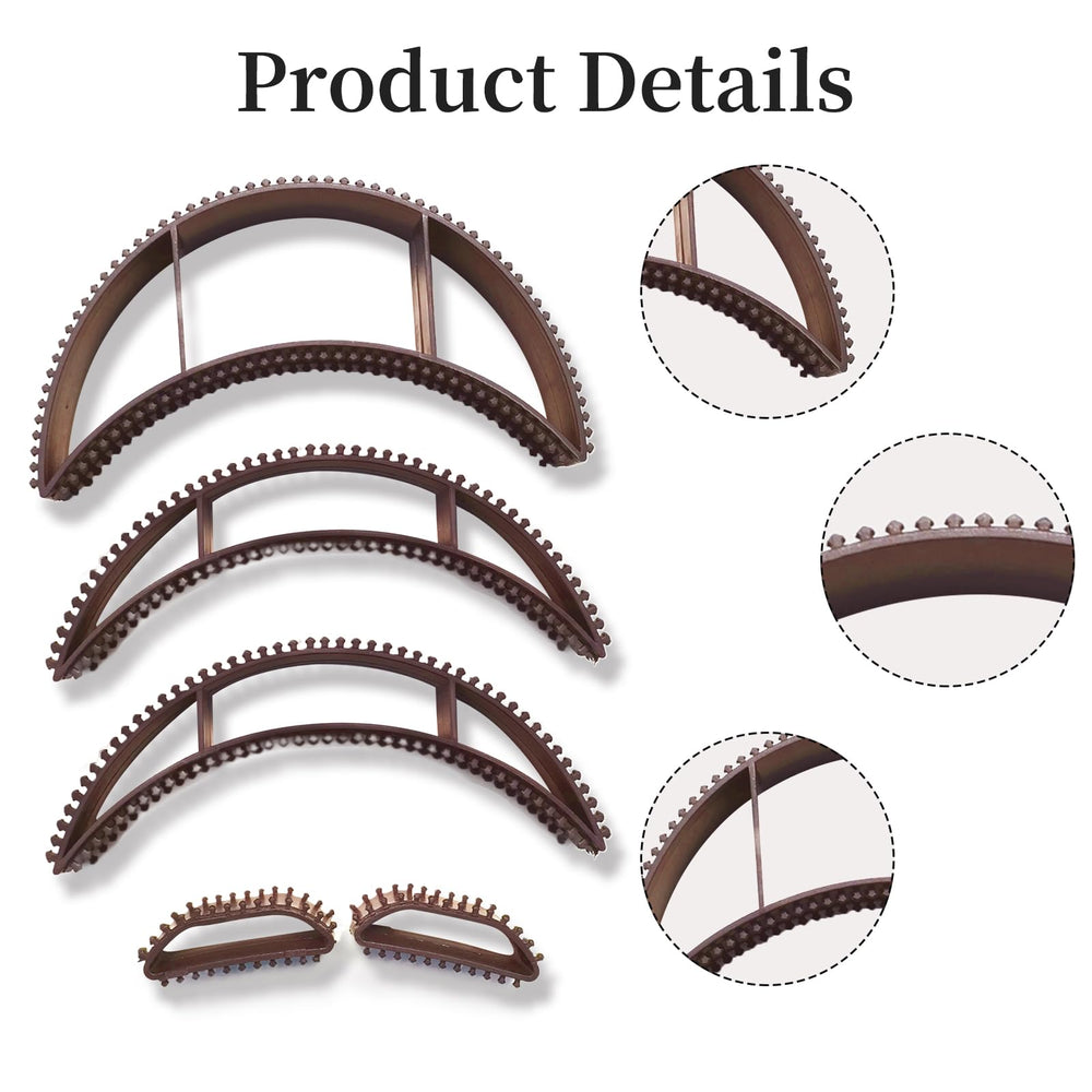 DUOJINSANXI side profile installed in hair demonstrating discreet lift benefit