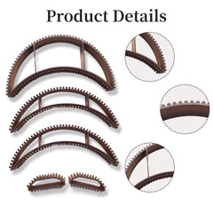 DUOJINSANXI side profile installed in hair demonstrating discreet lift benefit