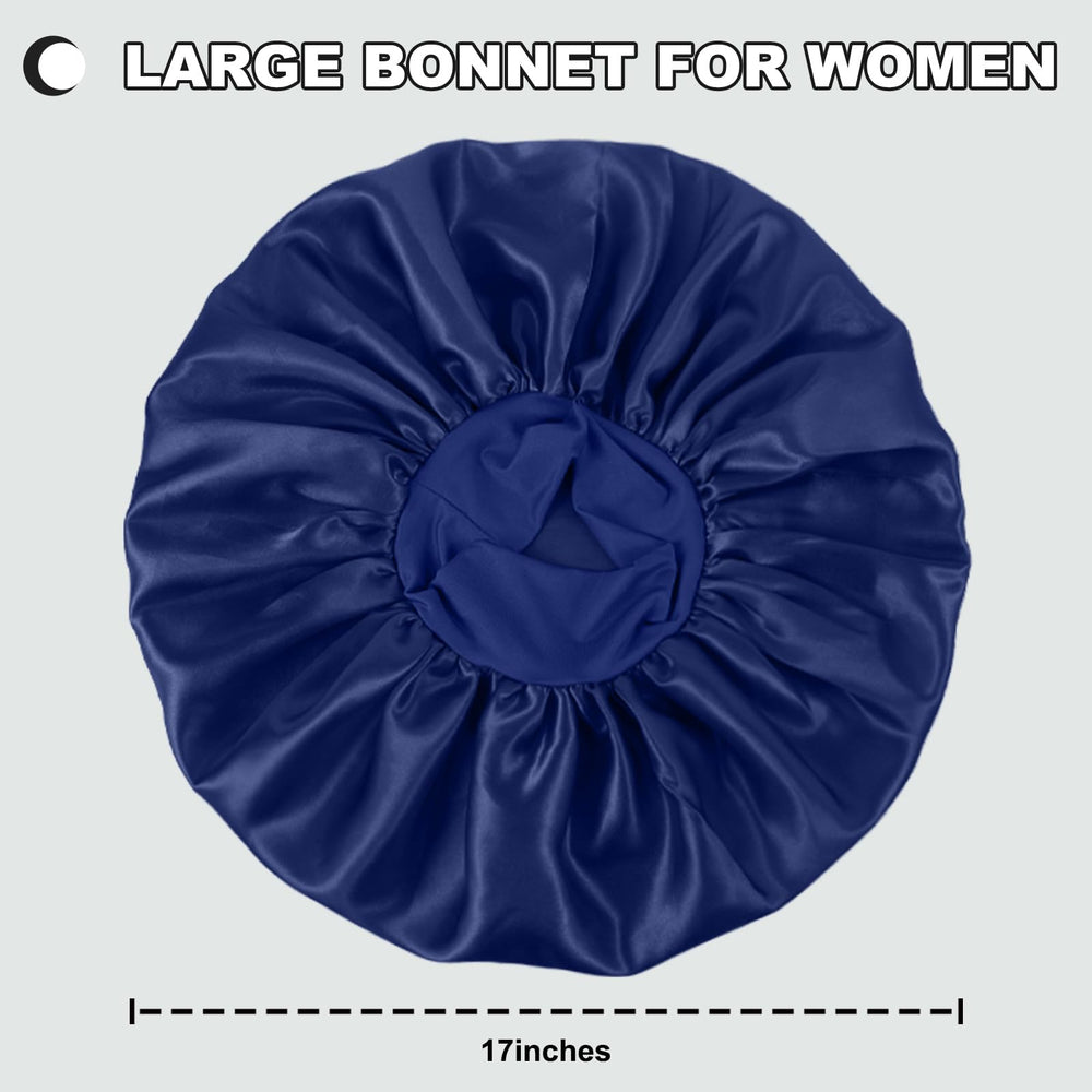 DUOMODRAGON bonnet styled on bedside showing easy overnight hair protection