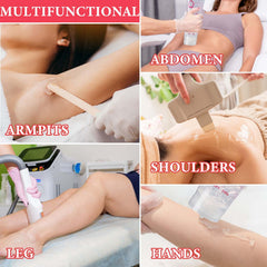 DuoZeng gel applied to face and leg for multi-area use benefit