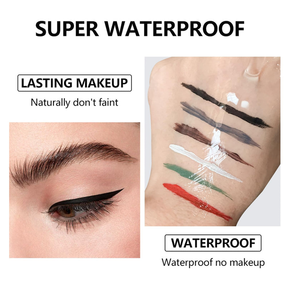 DuralineMakeupFixer winged eyeliner application example showing long-lasting definition benefit