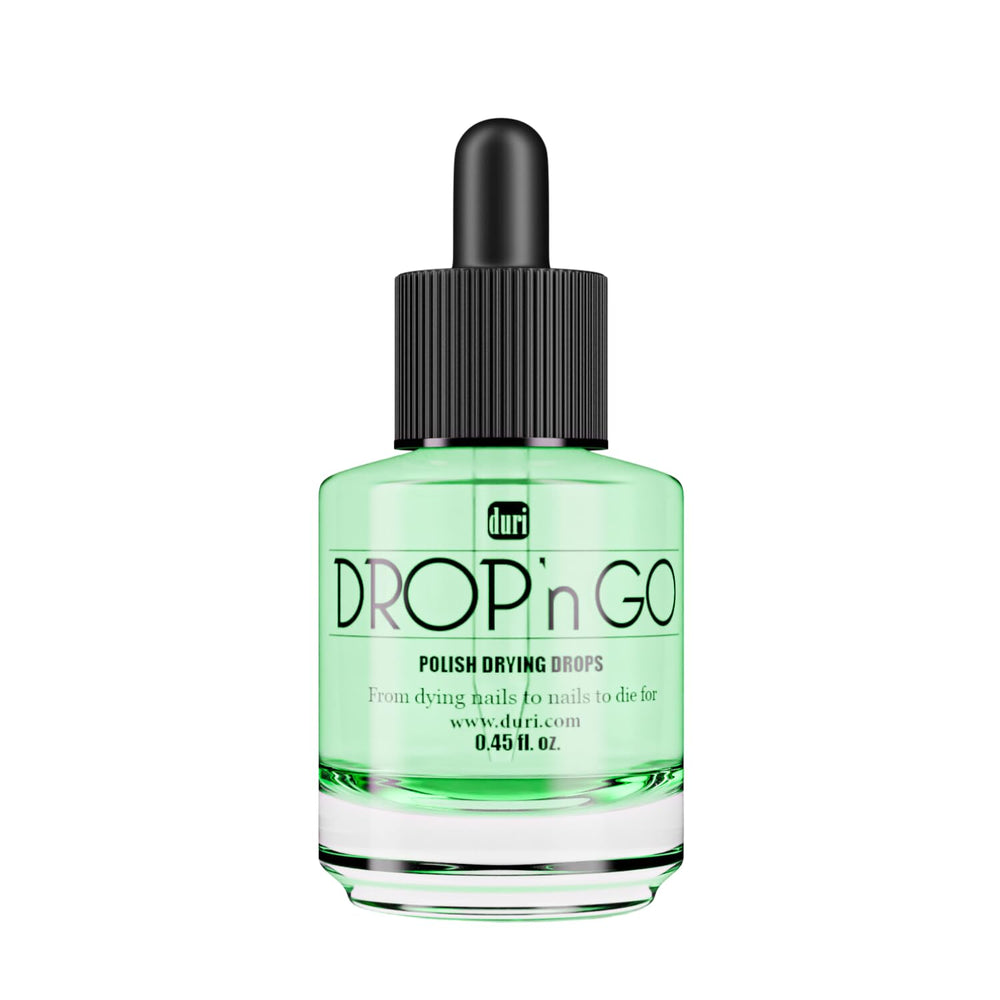 duri front bottle showing label and dropper for fast drying