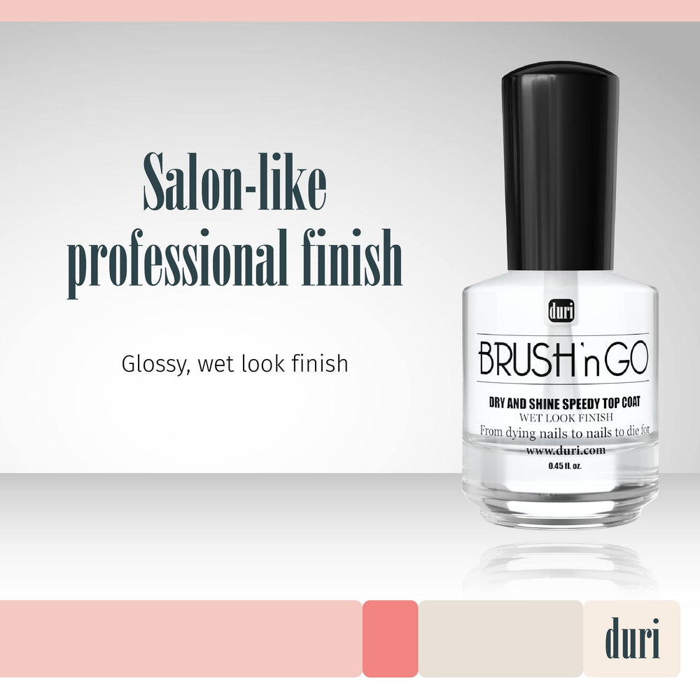 duri glossy finish swatches showing high-shine and wet-look enhancement
