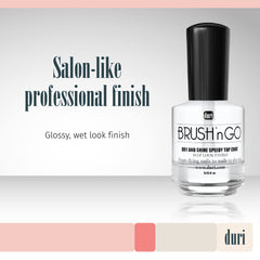 duri glossy finish swatches showing high-shine and wet-look enhancement