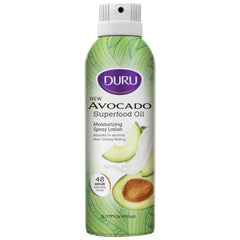 Duru front packaging showing spray bottle and avocado branding for easy identification