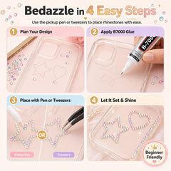 Duryeo rhinestones decorating a tumbler to add long-lasting sparkle