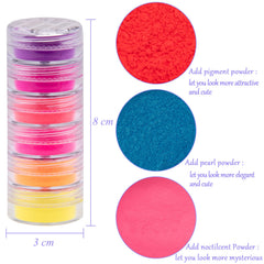 Duufin colorful pigment array flatlay illustrating variety for creative looks