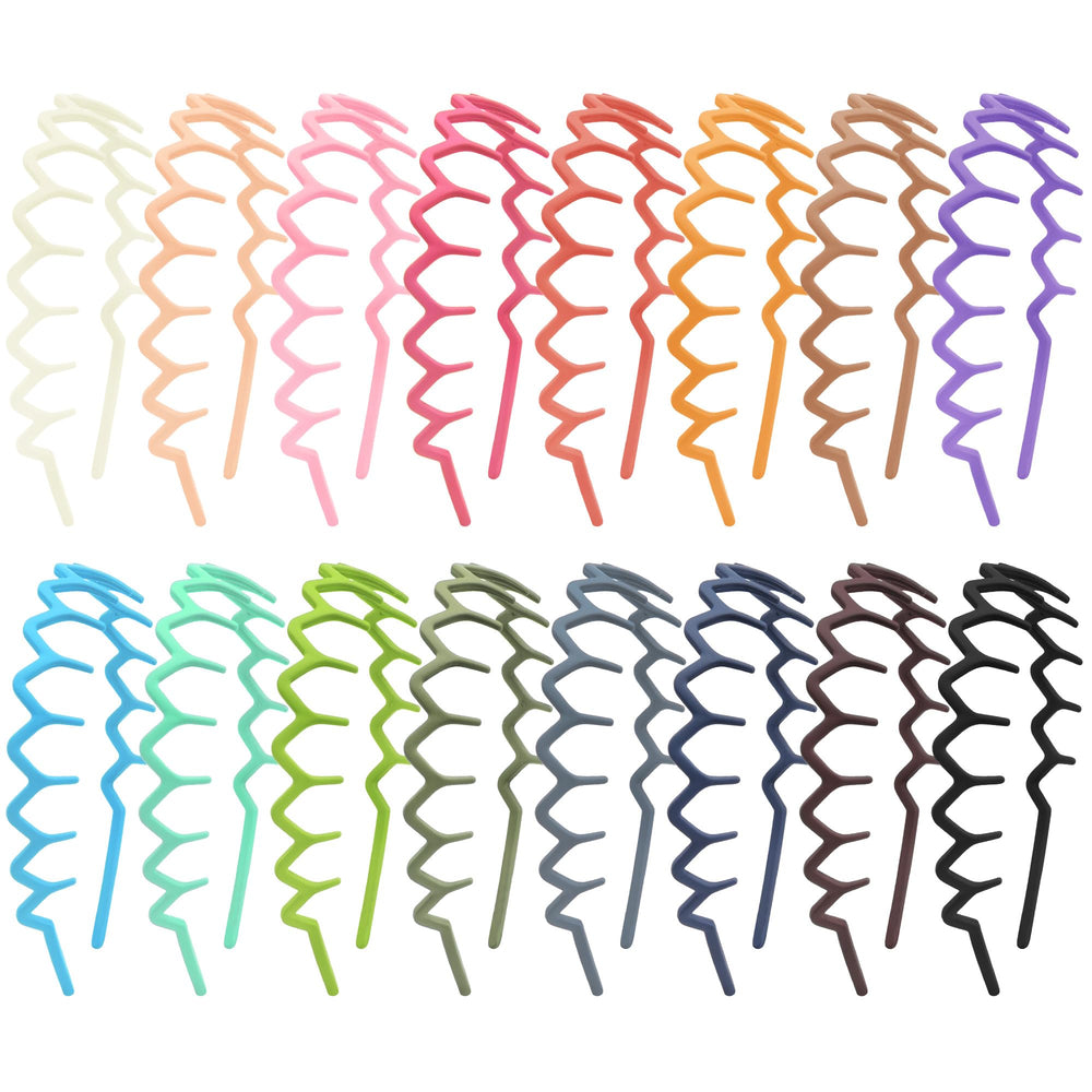 Duufin front pack showing 16 colorful headbands and value