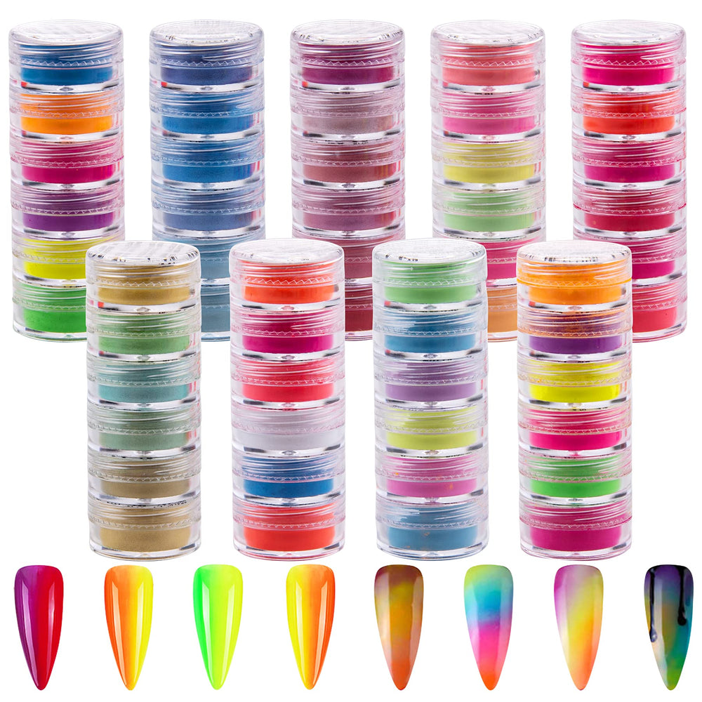 Duufin front packaging showing 54 color jars and clear labeling for easy selection