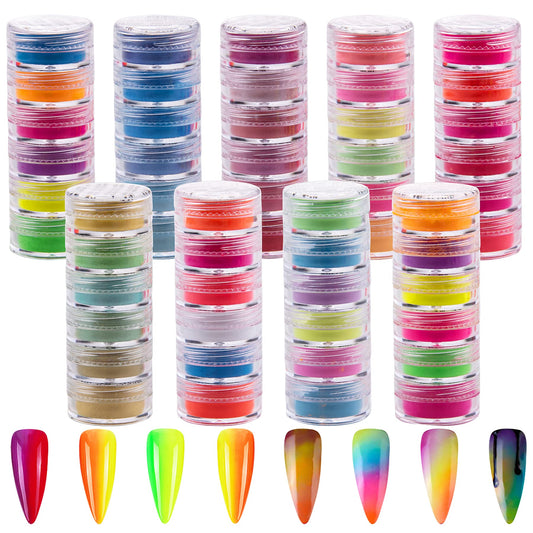 Duufin front packaging showing 54 color jars and clear labeling for easy selection