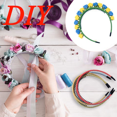 Young girl wearing Duufin headband demonstrating secure hold