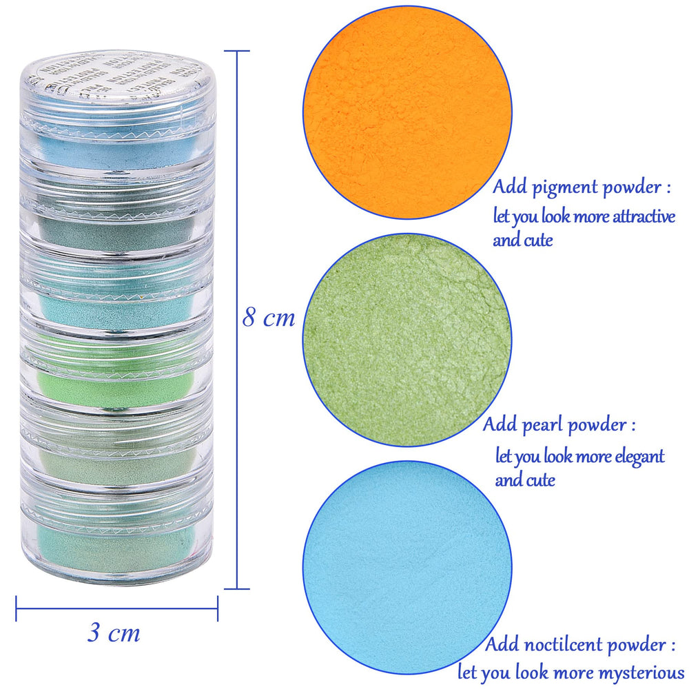 Duufin open jar close-up showing blue-green pearl texture for smooth blending