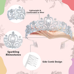 DWAKIZE worn by a bride in wedding hair for photogenic, regal appearance