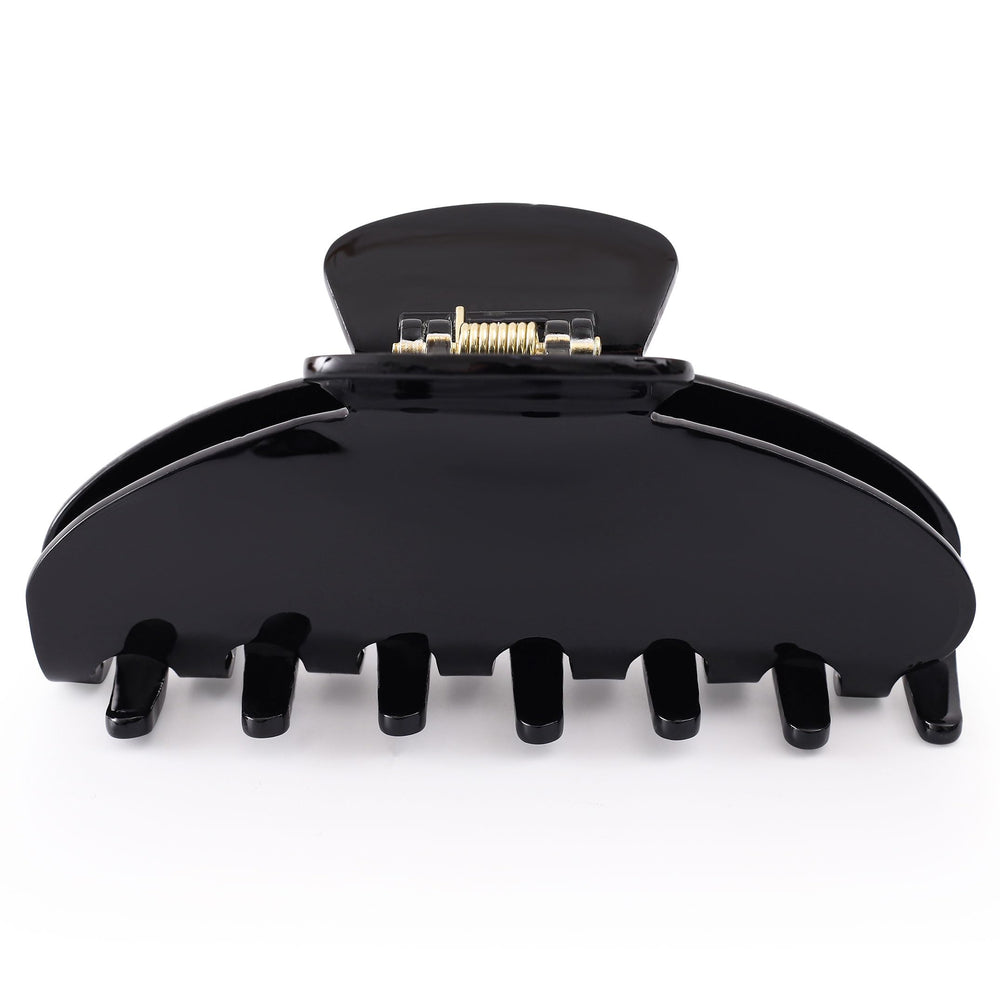 Dwenarry front view of large black claw clip showing clean minimalist design and strong hold