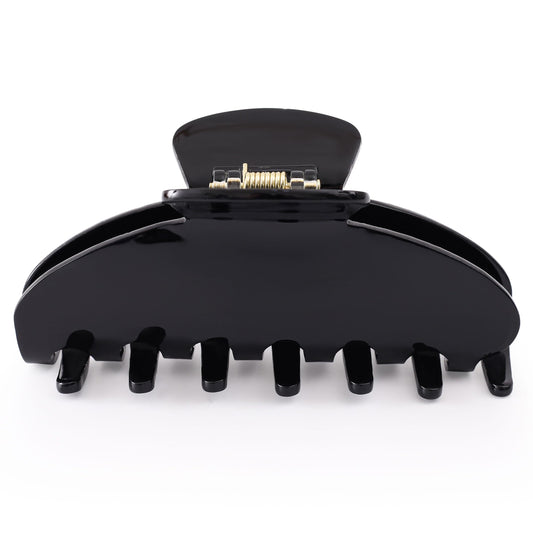 Dwenarry front view of large black claw clip showing clean minimalist design and strong hold