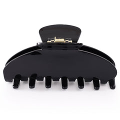 Dwenarry front view of large black claw clip showing clean minimalist design and strong hold