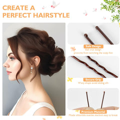 DySaLic display of the three U-pin lengths for matching hair needs