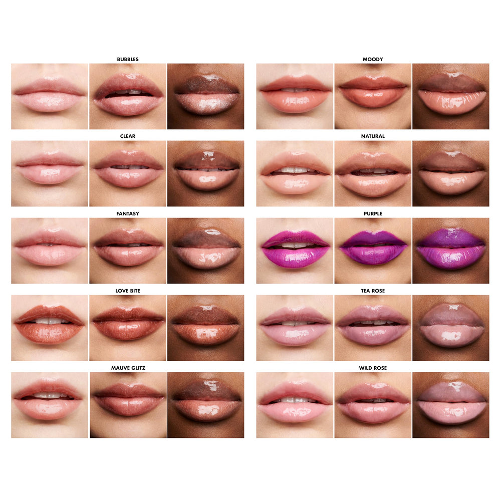 e.l.f. lip lacquer tube next to coin to show size and portability benefit