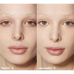 e.l.f. Hydrating Camo swatches on arm showing Light Ivory coverage and color match benefit