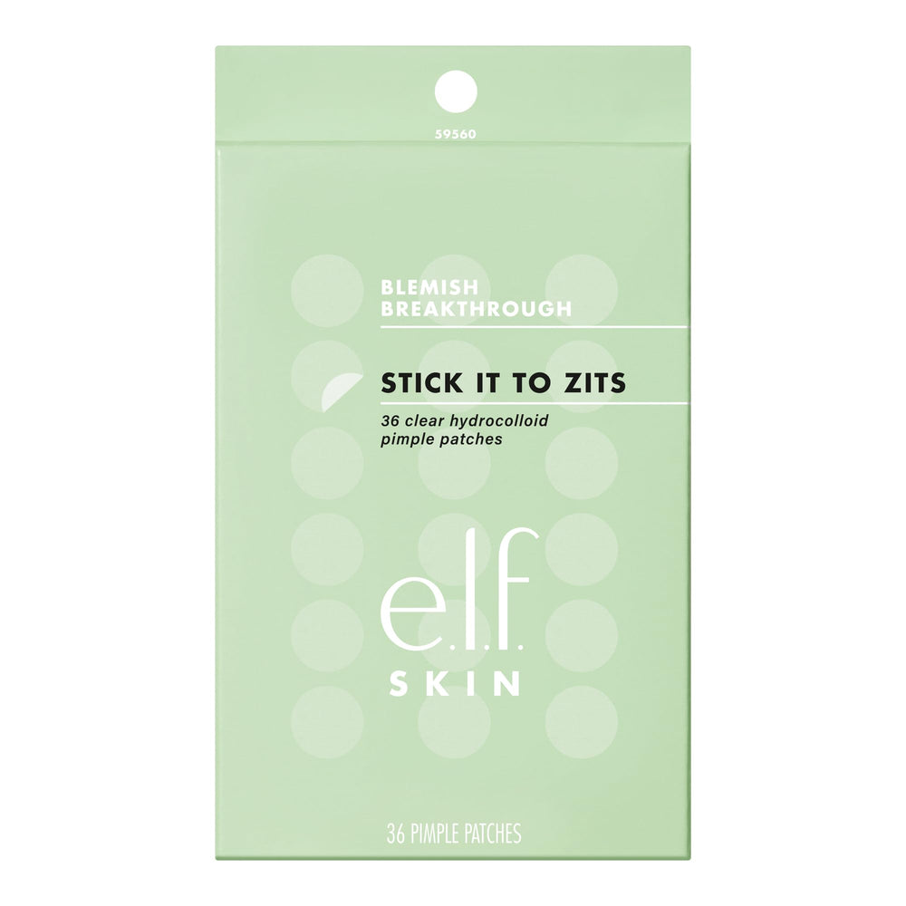 e.l.f. front packaging showing product and 36 patches for quick blemish care