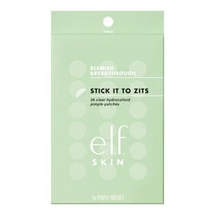 e.l.f. front packaging showing product and 36 patches for quick blemish care
