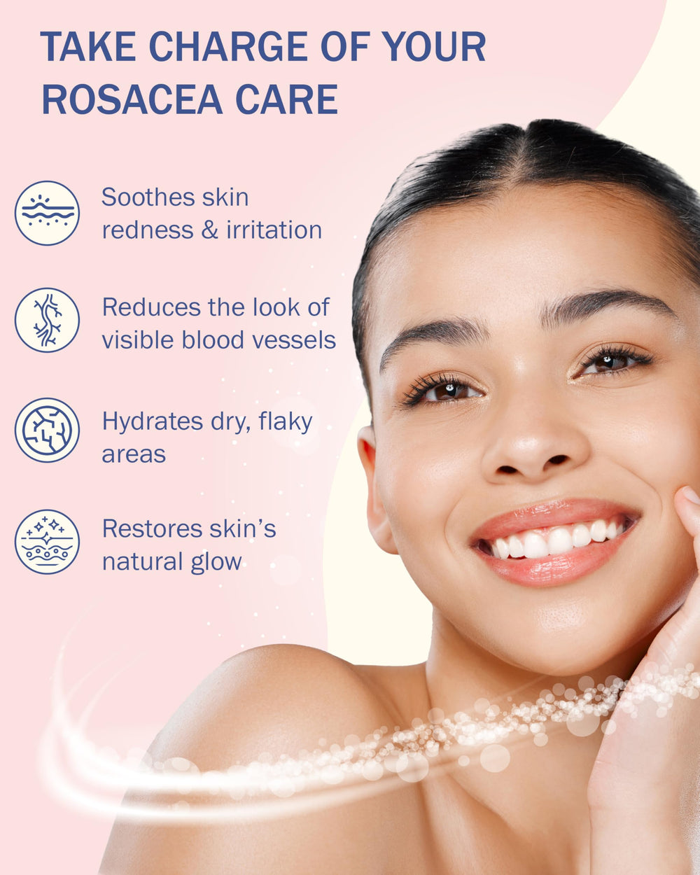 e70 cooling cream opened to show gel texture and soothing benefit