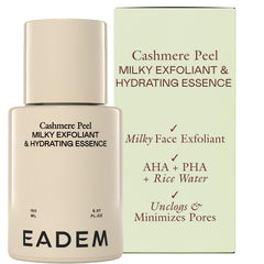 EADEM front bottle view showing product and packaging benefits