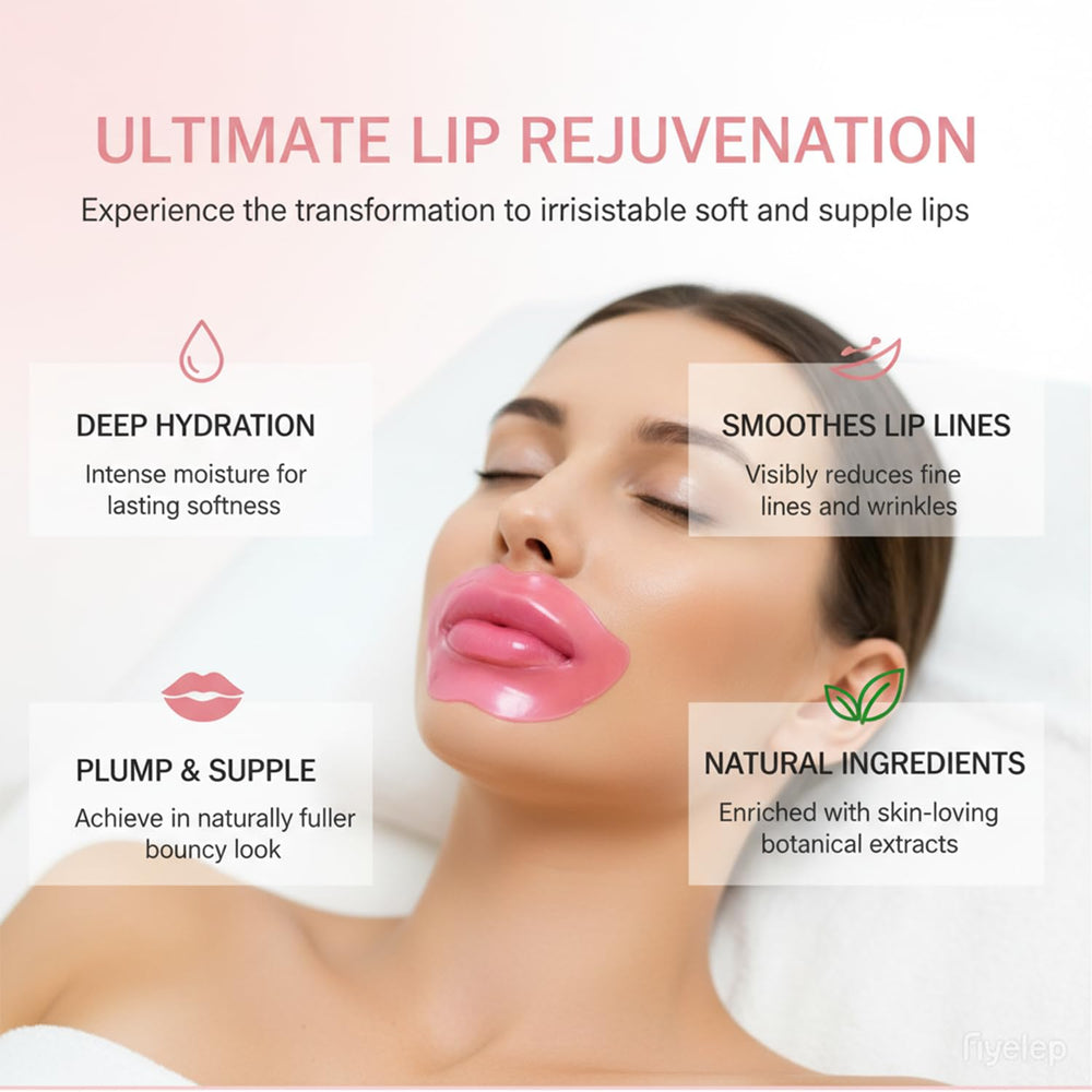 Eakroo before and after lips displaying improved softness and smoother texture