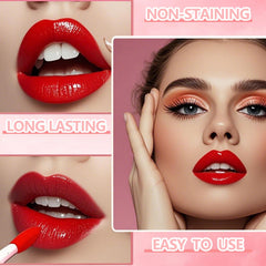 Eakroo texture close-up of glossy tint showing moisture-rich finish and smooth application