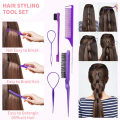 EAQIOIL styled doll hair using set accessories for play and craft versatility