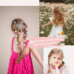 EAQIOIL star hair clips spread on surface showing decorative accents for party hairstyles
