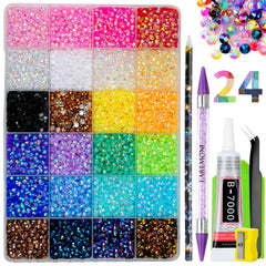EARLMONI front package showing organized 24-compartment kit for quick crafting