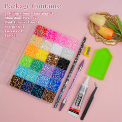 EARLMONI rhinestones applied to a phone case demonstrating professional-looking embellishment