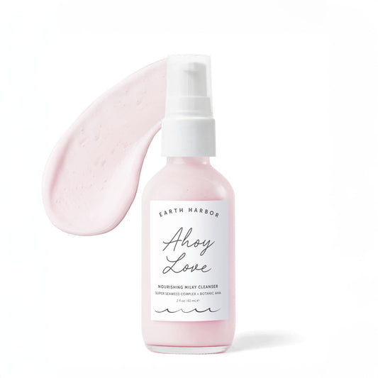 Earth Harbor front packaging showing the 2 oz cleanser and label benefits