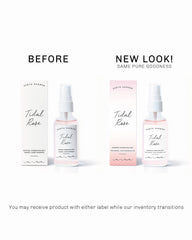 Earth Harbor bottle on bathroom counter in routine scene promoting easy daily use benefits